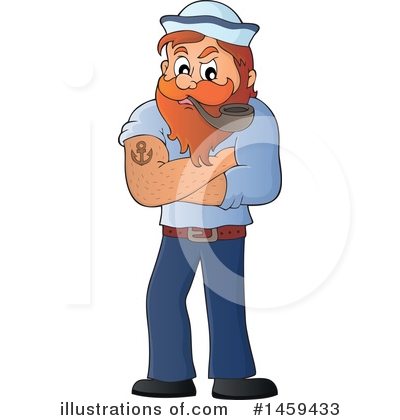 Royalty-Free (RF) Sailor Clipart Illustration by visekart - Stock Sample #1459433