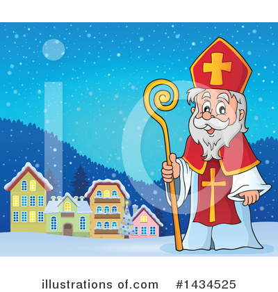 Royalty-Free (RF) Saint Nicholas Clipart Illustration by visekart - Stock Sample #1434525