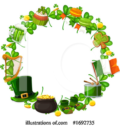 Royalty-Free (RF) Saint Paddys Day Clipart Illustration by Vector Tradition SM - Stock Sample #1692735
