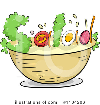 Royalty-Free (RF) Salad Clipart Illustration by BNP Design Studio - Stock Sample #1104206