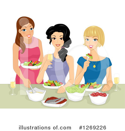 Royalty-Free (RF) Salad Clipart Illustration by BNP Design Studio - Stock Sample #1269226