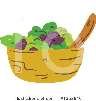 Royalty-Free (RF) Salad Clipart Illustration by BNP Design Studio - Stock Sample #1352816
