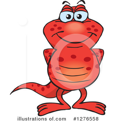 Salamander Clipart #1276558 by Dennis Holmes Designs