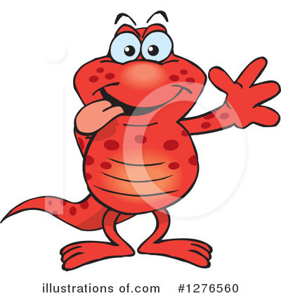 Royalty-Free (RF) Salamander Clipart Illustration by Dennis Holmes Designs - Stock Sample #1276560