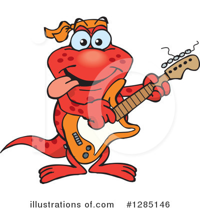 Royalty-Free (RF) Salamander Clipart Illustration by Dennis Holmes Designs - Stock Sample #1285146