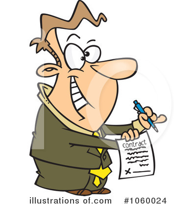 Royalty-Free (RF) Salesman Clipart Illustration by toonaday - Stock Sample #1060024