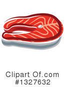 Salmon Clipart #1327632 by Vector Tradition SM