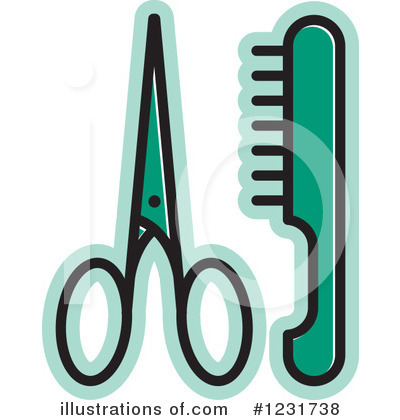 Combs Clipart #1231738 by Lal Perera