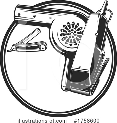 Blow Dryer Clipart #1758600 by Vector Tradition SM