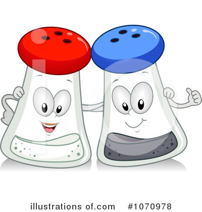 Royalty-Free (RF) Salt And Pepper Clipart Illustration by BNP Design Studio - Stock Sample #1070978