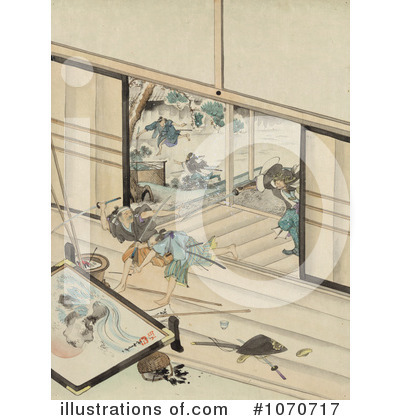 Royalty-Free (RF) Samurai Clipart Illustration by JVPD - Stock Sample #1070717