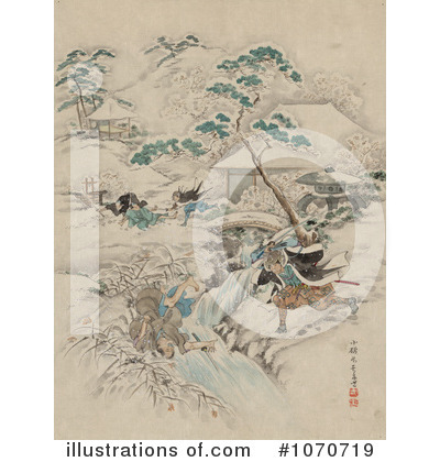 Royalty-Free (RF) Samurai Clipart Illustration by JVPD - Stock Sample #1070719