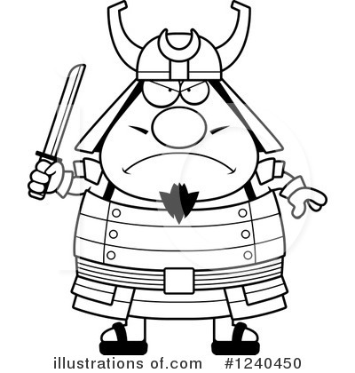Royalty-Free (RF) Samurai Clipart Illustration by Cory Thoman - Stock Sample #1240450