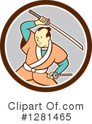 Samurai Clipart #1281465 by patrimonio