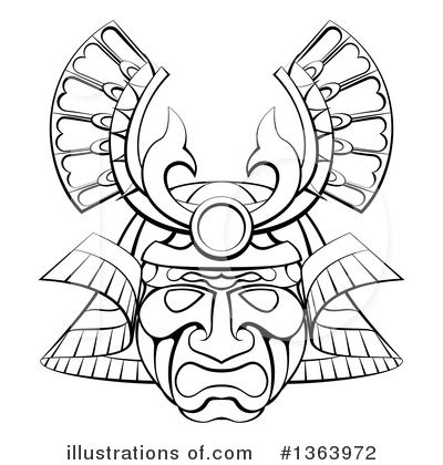 Royalty-Free (RF) Samurai Clipart Illustration by AtStockIllustration - Stock Sample #1363972
