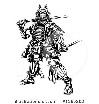 Royalty-Free (RF) Samurai Clipart Illustration by AtStockIllustration - Stock Sample #1385202