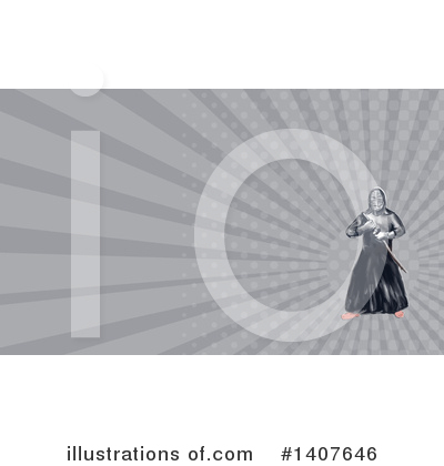 Royalty-Free (RF) Samurai Clipart Illustration by patrimonio - Stock Sample #1407646