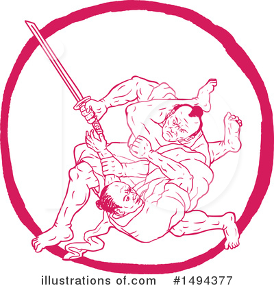 Royalty-Free (RF) Samurai Clipart Illustration by patrimonio - Stock Sample #1494377