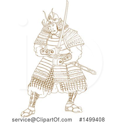 Samurai Warrior Clipart #1499408 by patrimonio