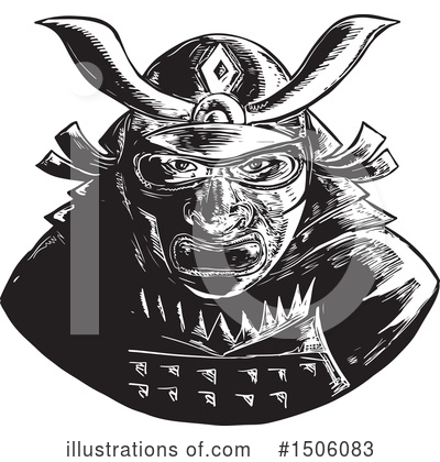 Royalty-Free (RF) Samurai Clipart Illustration by patrimonio - Stock Sample #1506083