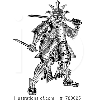 Royalty-Free (RF) Samurai Clipart Illustration by AtStockIllustration - Stock Sample #1780025