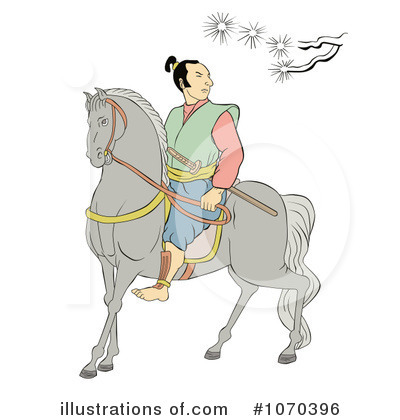 Royalty-Free (RF) Samurai Warrior Clipart Illustration by patrimonio - Stock Sample #1070396