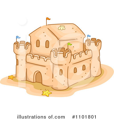 Royalty-Free (RF) Sand Castle Clipart Illustration by BNP Design Studio - Stock Sample #1101801