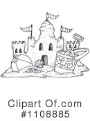 Sand Castle Clipart #1108885 by LoopyLand