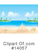 Sand Castle Clipart #14057 by Rasmussen Images