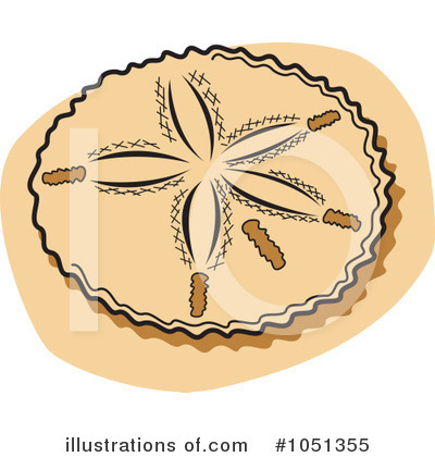 Royalty-Free (RF) Sand Dollar Clipart Illustration by Andy Nortnik - Stock Sample #1051355
