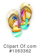 Sandals Clipart #1063362 by BNP Design Studio