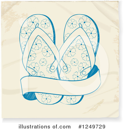 Royalty-Free (RF) Sandals Clipart Illustration by elaineitalia - Stock Sample #1249729