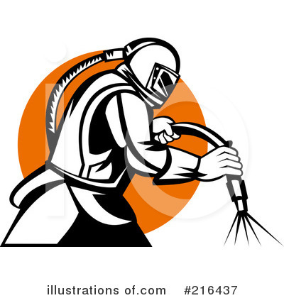 Royalty-Free (RF) Sandblasting Clipart Illustration by patrimonio - Stock Sample #216437