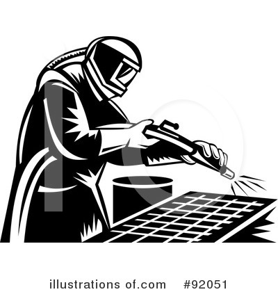 Royalty-Free (RF) Sandblasting Clipart Illustration by patrimonio - Stock Sample #92051