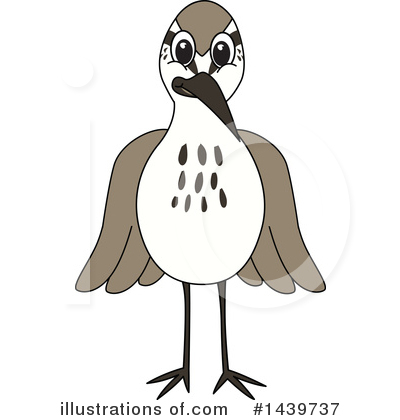 Royalty-Free (RF) Sandpiper Mascot Clipart Illustration by Mascot Junction - Stock Sample #1439737