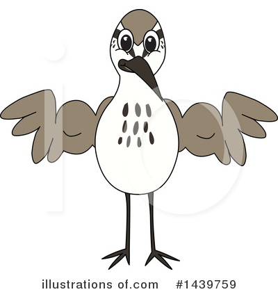 Royalty-Free (RF) Sandpiper Mascot Clipart Illustration by Mascot Junction - Stock Sample #1439759