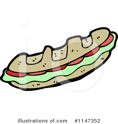 Sandwich Clipart #1147352 by lineartestpilot