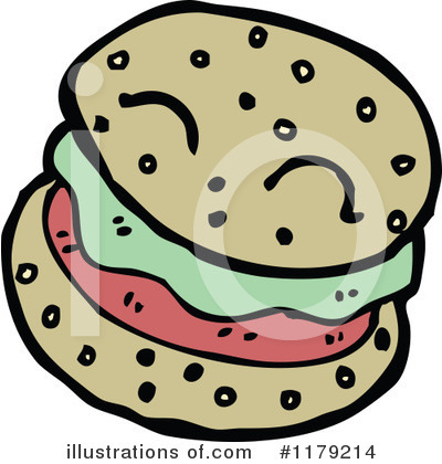 Royalty-Free (RF) Sandwich Clipart Illustration by lineartestpilot - Stock Sample #1179214