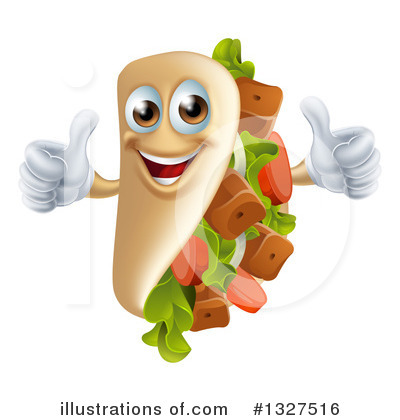 Royalty-Free (RF) Sandwich Clipart Illustration by AtStockIllustration - Stock Sample #1327516