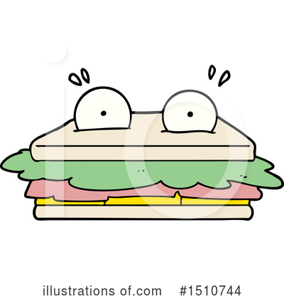 Royalty-Free (RF) Sandwich Clipart Illustration by lineartestpilot - Stock Sample #1510744