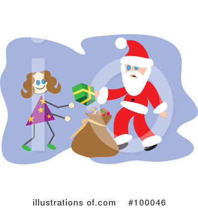 Royalty-Free (RF) Santa Clipart Illustration by Prawny - Stock Sample #100046