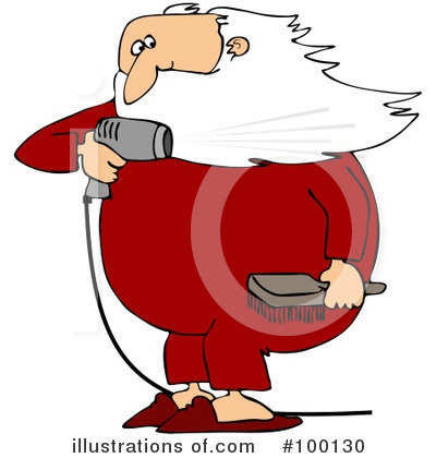 Royalty-Free (RF) Santa Clipart Illustration by djart - Stock Sample #100130