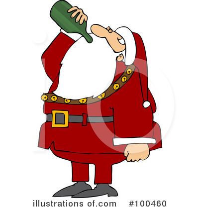 Royalty-Free (RF) Santa Clipart Illustration by djart - Stock Sample #100460