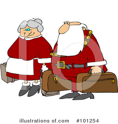 Royalty-Free (RF) Santa Clipart Illustration by djart - Stock Sample #101254