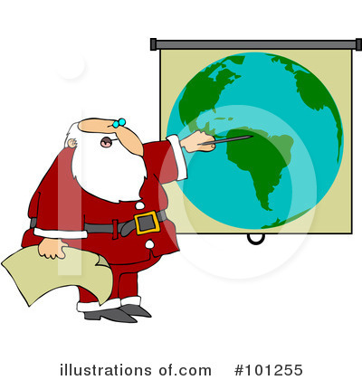 Royalty-Free (RF) Santa Clipart Illustration by djart - Stock Sample #101255