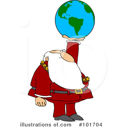 Royalty-Free (RF) Santa Clipart Illustration by djart - Stock Sample #101704
