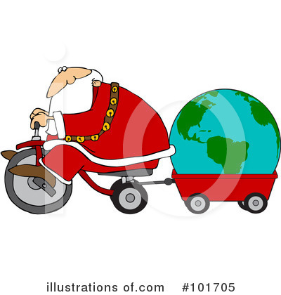 Royalty-Free (RF) Santa Clipart Illustration by djart - Stock Sample #101705