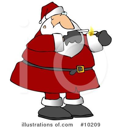 Royalty-Free (RF) Santa Clipart Illustration by djart - Stock Sample #10209