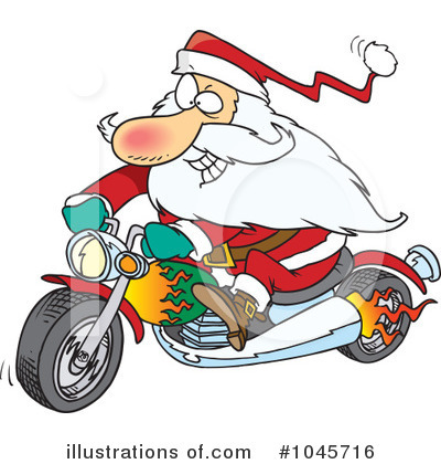 Royalty-Free (RF) Santa Clipart Illustration by toonaday - Stock Sample #1045716