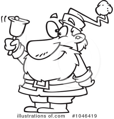 Royalty-Free (RF) Santa Clipart Illustration by toonaday - Stock Sample #1046419